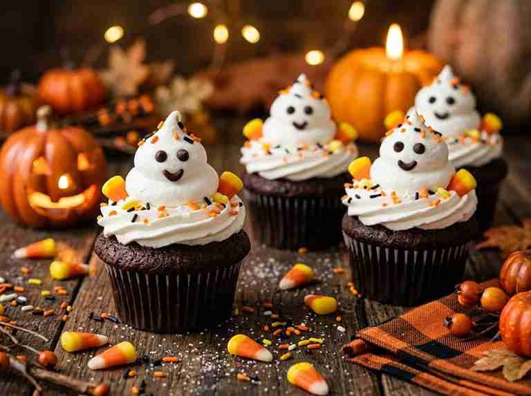 50 Frightfully Delicious Halloween Treats — Spooky Ghost Cupcakes Recipe